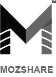 Mozshare Black and White Logo